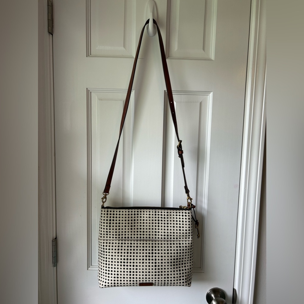 Fossil Fiona Polka Dot Purse / Handbag